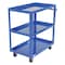 Vestil Steel Service Cart, 3 Shelves, 22 x 36, Steel, 1000 lb Load Capacity, 3 Shelves, 21.875" W SCS3-2236 - alternate 3